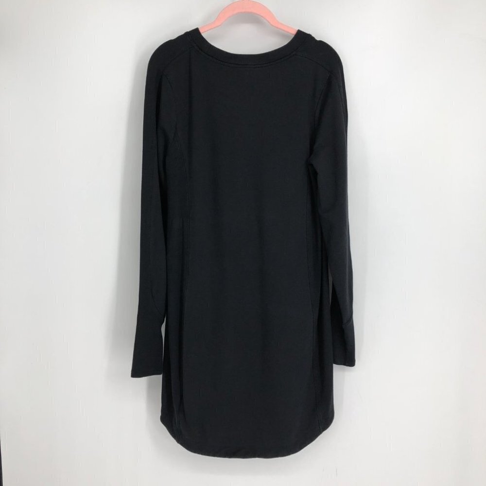 Athleta Black Long Sleeve Balance Sweatshirt Dress size S - Picture 3 of 16